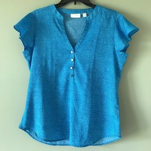 New york and Company Women’s M Business Blue Shirt